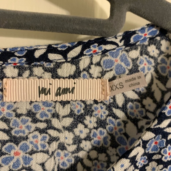 Mi Ami from Francesca’s Boutique - Navy Blue Ditsy Floral Dress - Picture 3 of 6